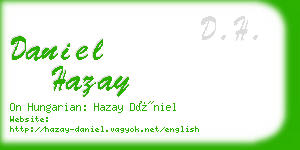 daniel hazay business card